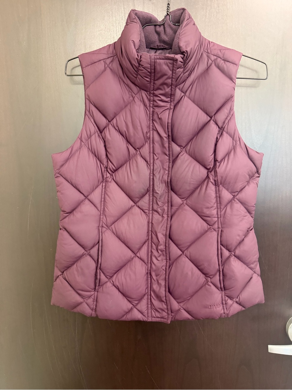 Eddie Bauer EB700 Mauve Quilted Goose Down 700 Fill Vest Medium